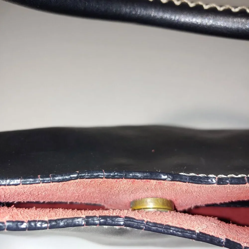 Nine West Genuine Leather Small Shoulder Bag Black